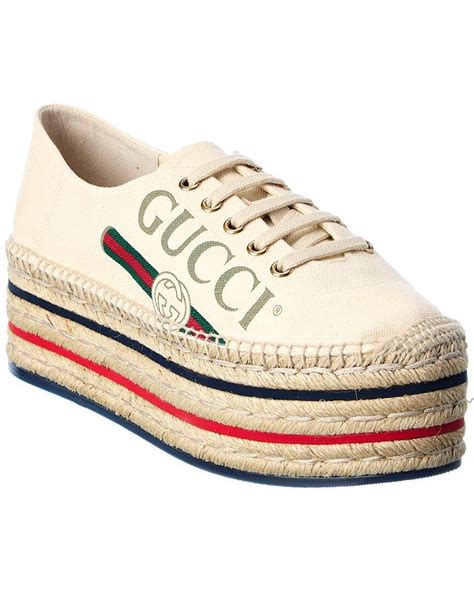 gucci espadrilles heren|gucci platform espadrilles.